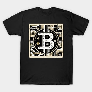 Circuitry of Currency: The Bitcoin Emblem T-Shirt